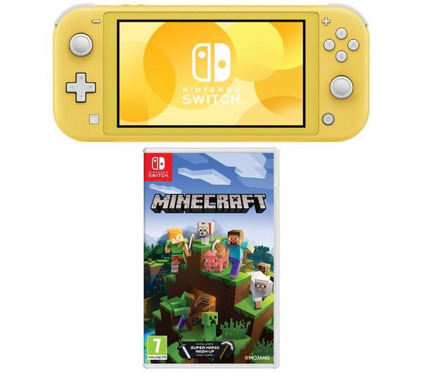NINTENDO Switch Lite & Minecraft Bundle - Yellow