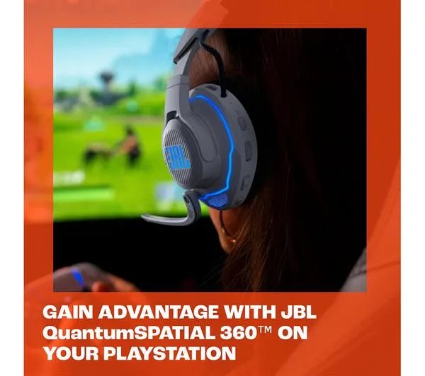 JBL Quantum 910P Wireless Gaming Headset - White