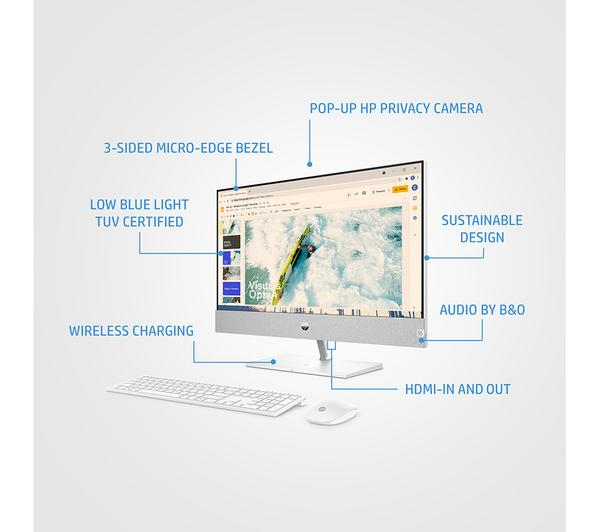 HP Pavilion 24-ca2002 23.8" All-in-One PC - Intel® Core™ i5, 512 GB SSD, White
