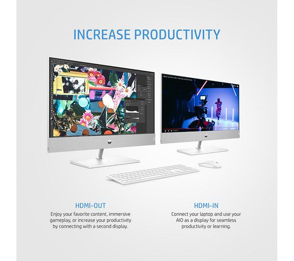 HP Pavilion 24-ca2002 23.8" All-in-One PC - Intel® Core™ i5, 512 GB SSD, White