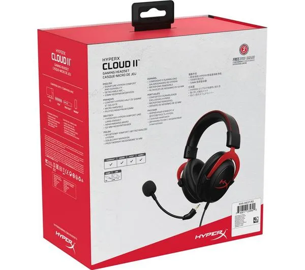 HYPERX Cloud II Pro 7.1 Gaming Headset - Black & Red