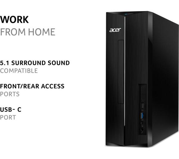ACER Aspire XC-1760 Desktop PC - Intel® Core™ i5, 512 GB SSD, Black