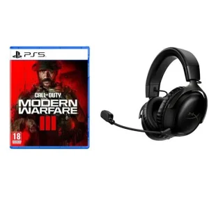 HYPERX Cloud III Wireless Gaming Headset (Black) & Call of Duty: Modern Warfare III Bundle