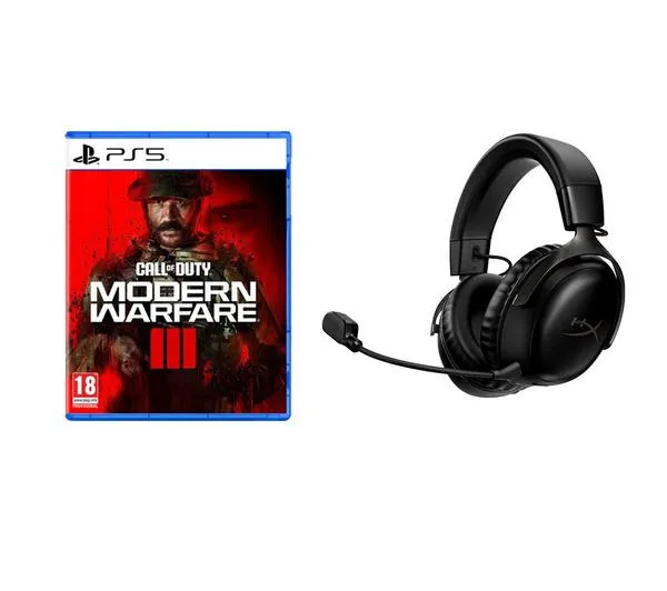 HYPERX Cloud III Wireless Gaming Headset (Black) & Call of Duty: Modern Warfare III Bundle
