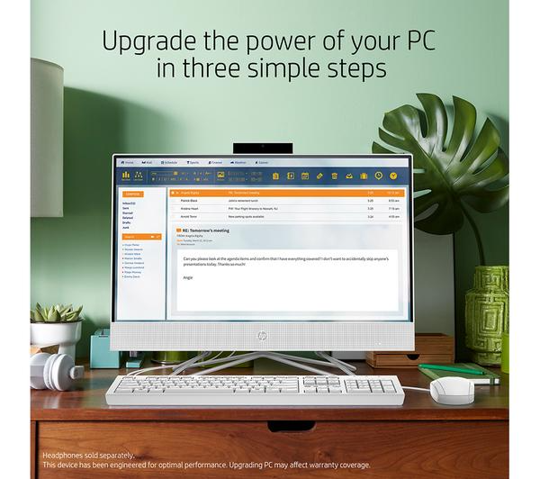 HP 22-dd2006na 21.5" All-in-One PC - Intel® Pentium®, 128 GB SSD, White