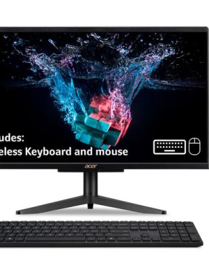 ACER Aspire C22-1600 21.5" All-in-One PC - Intel® Pentium® Silver, 256 GB SSD, Black
