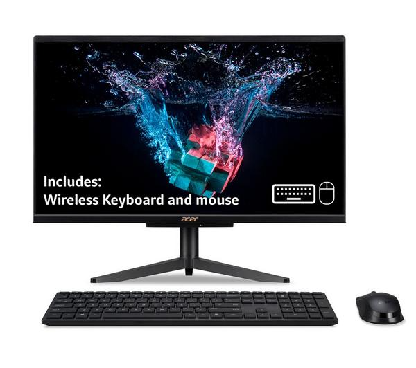 ACER Aspire C22-1600 21.5" All-in-One PC - Intel® Pentium® Silver, 256 GB SSD, Black
