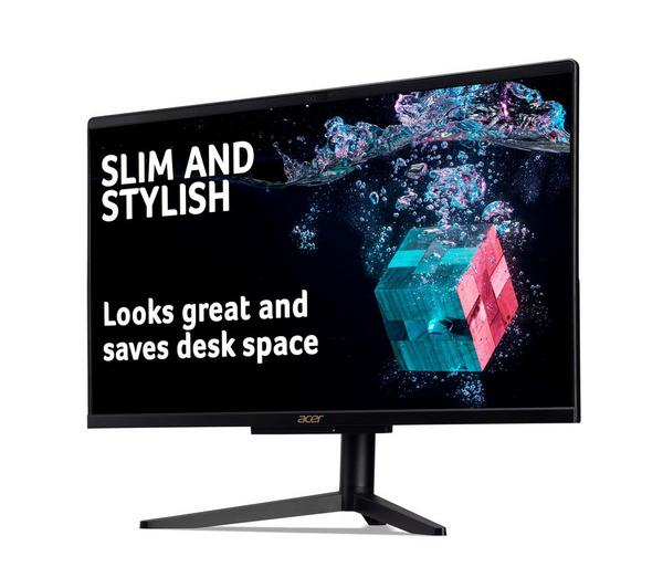 ACER Aspire C22-1600 21.5" All-in-One PC - Intel® Pentium® Silver, 256 GB SSD, Black