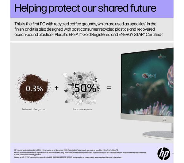HP 27-cr0024na 27" All-in-One PC - Intel® Core™ i7, 512 GB SSD, White