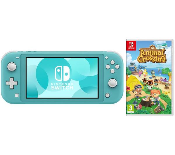 NINTENDO Switch Lite Turquoise & Animal Crossing: New Horizons Bundle