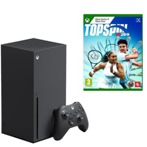 MICROSOFT Xbox Series X (1 TB) & Top Spin 2k25 (Xbox One & Series X) Bundle