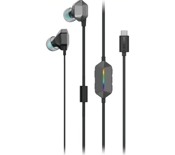 LENOVO Legion E510 7.1 RGB Gaming In-Ear Headphones - Grey