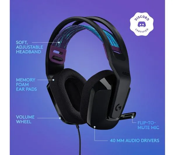 LOGITECH G335 Gaming Headset - Black