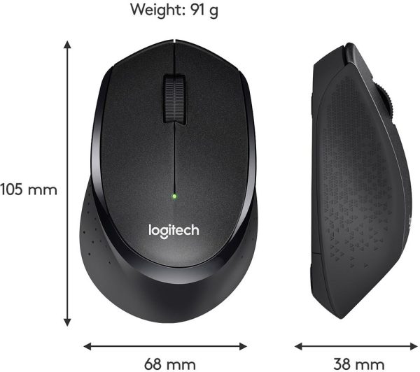 LOGITECH M330 Silent Plus Wireless Optical Mouse - Black