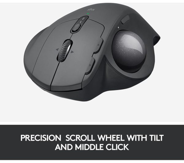 LOGITECH MX ERGO Wireless Darkfield Trackball Mouse
