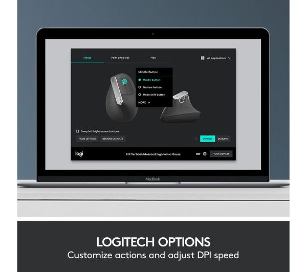 LOGITECH MX Vertical Ergonomic Optical Mouse