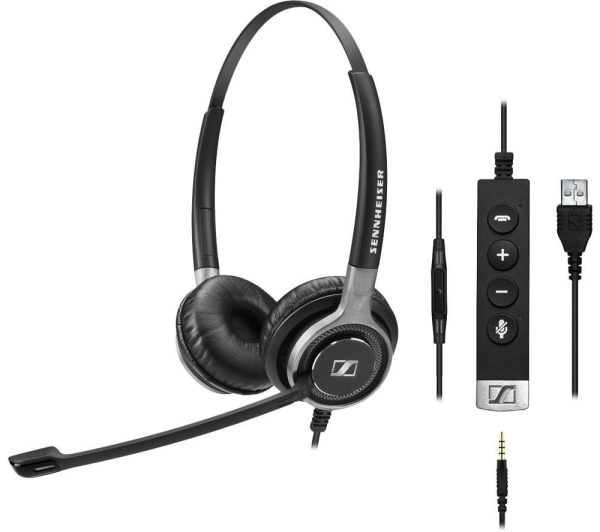 SENNHEISER Century SC 665 USB Headset - Black & Silver
