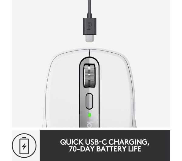 LOGITECH MX Anywhere 3 for Mac Wireless Darkfield Mouse - Pale Grey