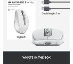 LOGITECH MX Anywhere 3 for Mac Wireless Darkfield Mouse - Pale Grey