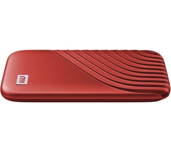 WD My Passport Portable External SSD - 500 GB, Red