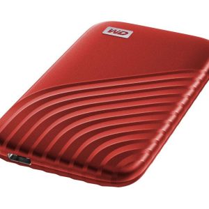 WD My Passport Portable External SSD - 500 GB, Red