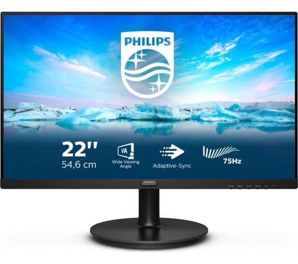 PHILIPS 222V8LA Full HD 22" LCD Monitor - Black