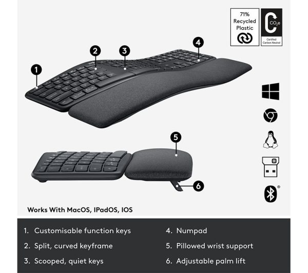 LOGITECH POP Keys Wireless Mechanical Keyboard - Daydream Mint
