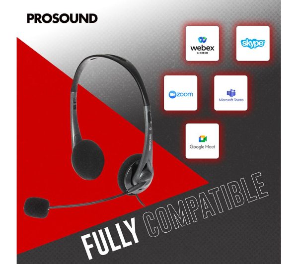 PROSOUND PROS-USBHS Headset - Black