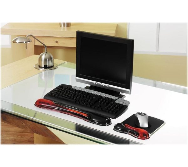 KENSINGTON Duo Gel Mouse Mat – Black & Red