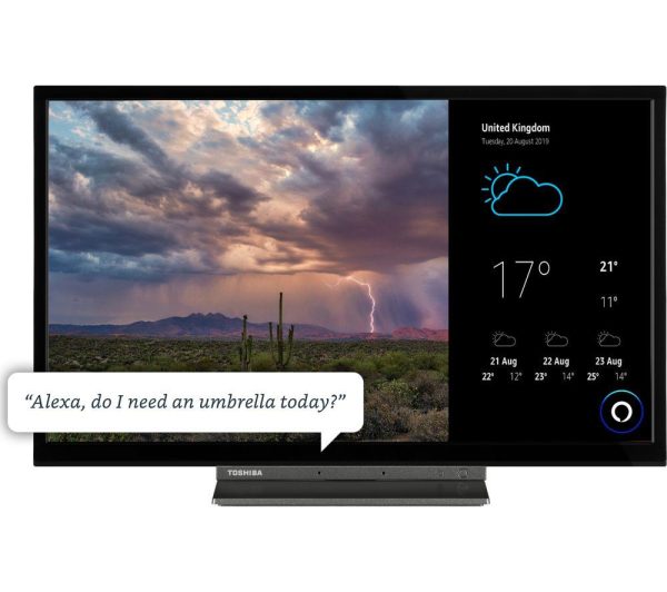 TOSHIBA 24WK3C63DB 24" Smart HD Ready HDR LED TV with Amazon Alexa