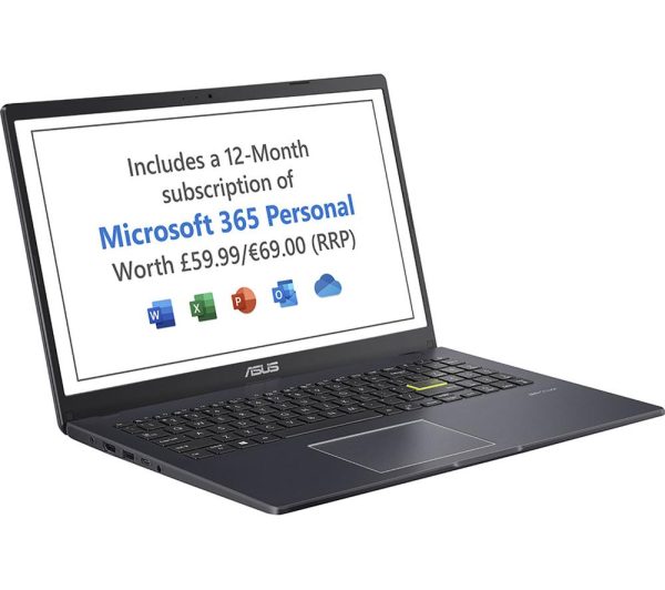 ASUS E510MA 15.6" Laptop - IntelÂ® CeleronÂ®, 64 GB eMMC, Black