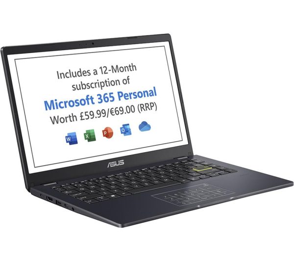 ASUS E410MA 14" Laptop - IntelÂ® CeleronÂ®, 128 GB eMMC, Blue