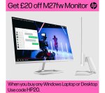 HP M27fw Full HD 27" IPS LCD Monitor - White