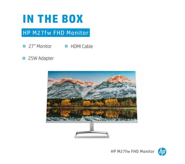 HP M27fw Full HD 27" IPS LCD Monitor - White
