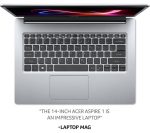 ACER Aspire 1 14" Laptop - IntelÂ® CeleronÂ®, 128 GB eMMC, Silver