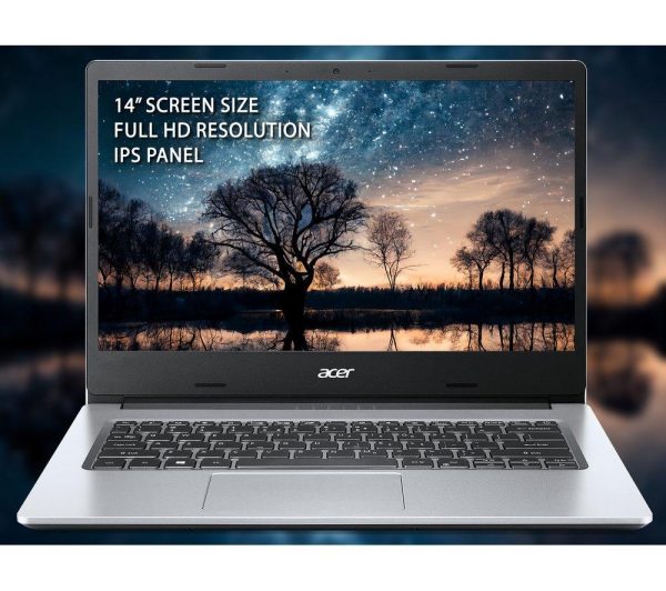 ACER Aspire 1 14" Laptop - IntelÂ® CeleronÂ®, 128 GB eMMC, Silver