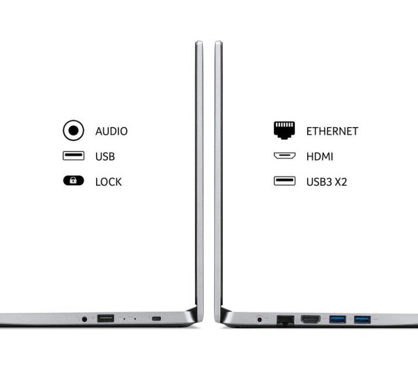 ACER Aspire 1 14" Laptop - IntelÂ® CeleronÂ®, 128 GB eMMC, Silver