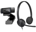 LOGITECH Pro C920 Full HD Webcam & H340 USB Headset Bundle