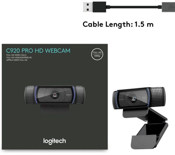 LOGITECH Pro C920 Full HD Webcam & H340 USB Headset Bundle