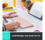 LOGITECH MX Keys Mini Wireless Keyboard & MX Anywhere 3 Wireless Darkfield Mouse - Rose