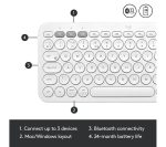 LOGITECH MX Keys Mini Wireless Keyboard & MX Anywhere 3 Wireless Darkfield Mouse - Pale Grey