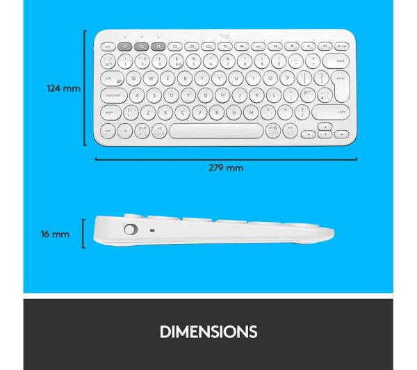 LOGITECH MX Keys Mini Wireless Keyboard & MX Anywhere 3 Wireless Darkfield Mouse - Pale Grey