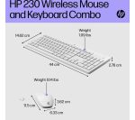 HP 230 Wireless Keyboard & Mouse Set - White