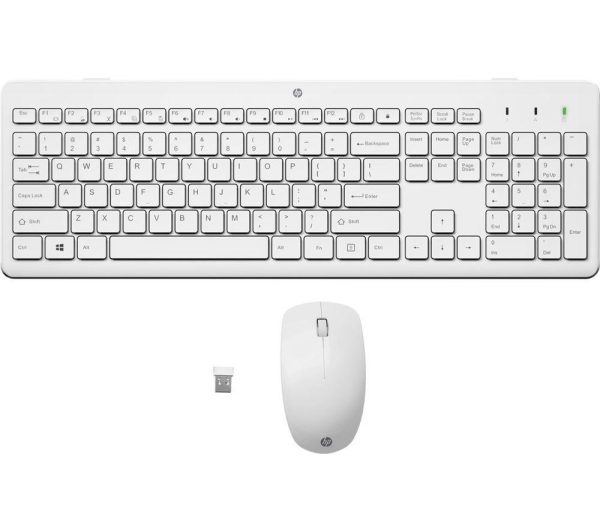HP 230 Wireless Keyboard & Mouse Set - White
