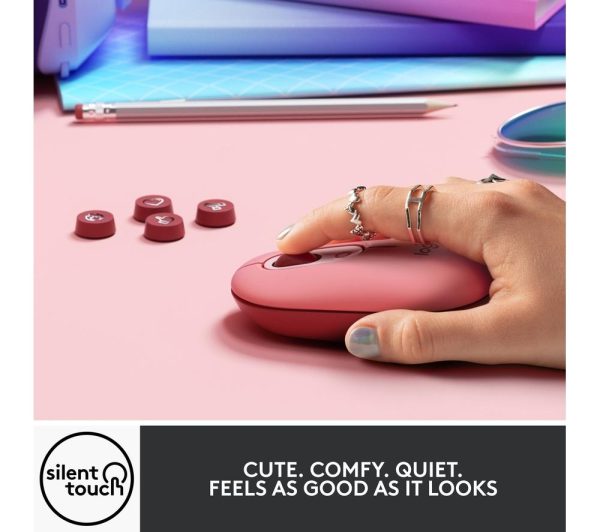 LOGITECH Pop Wireless Optical Mouse - Heartbreaker Rose