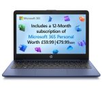 HP Stream 11-ak0516sa 11" Laptop - IntelÂ® CeleronÂ®, 64 GB eMMC, Blue