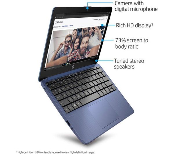HP Stream 11-ak0516sa 11" Laptop - IntelÂ® CeleronÂ®, 64 GB eMMC, Blue