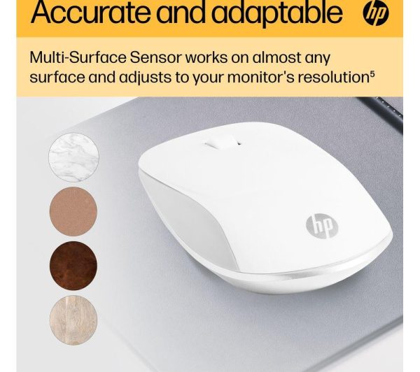 HP 410 Slim White Wireless Optical Mouse - White