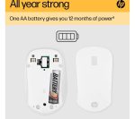 HP 410 Slim White Wireless Optical Mouse - White