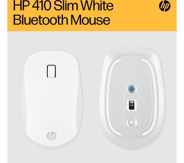 HP 410 Slim White Wireless Optical Mouse - White